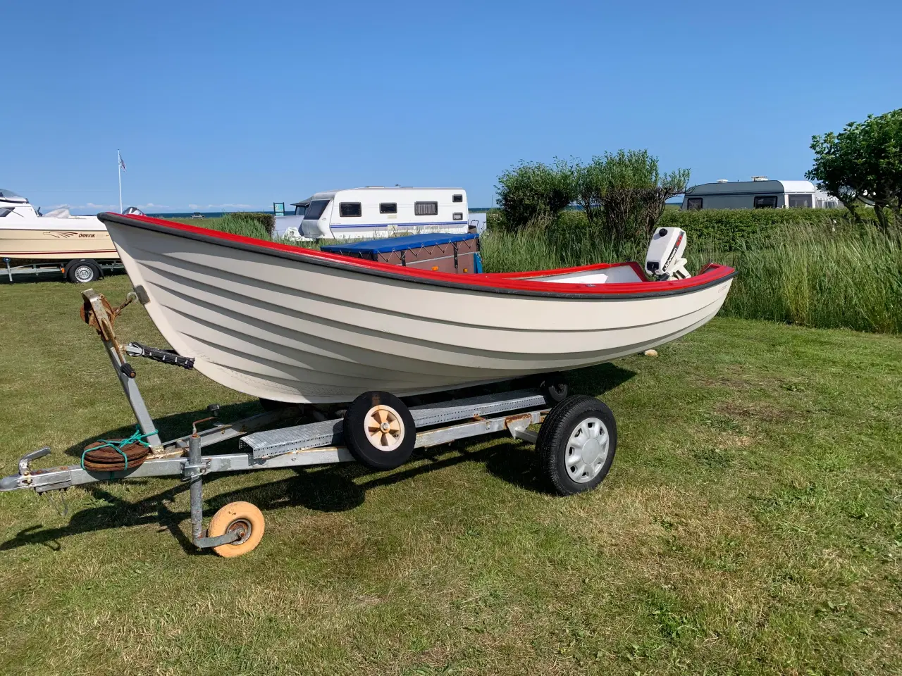Billede 7 - Søstærk jolle med motor og vogn