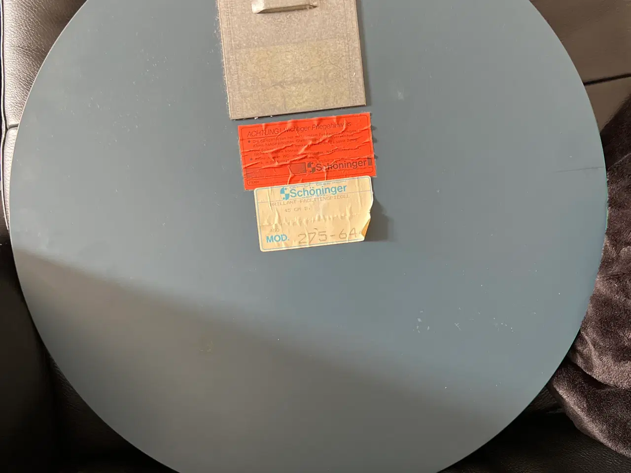 Billede 6 - Spejl med facet kant , D:45 cm