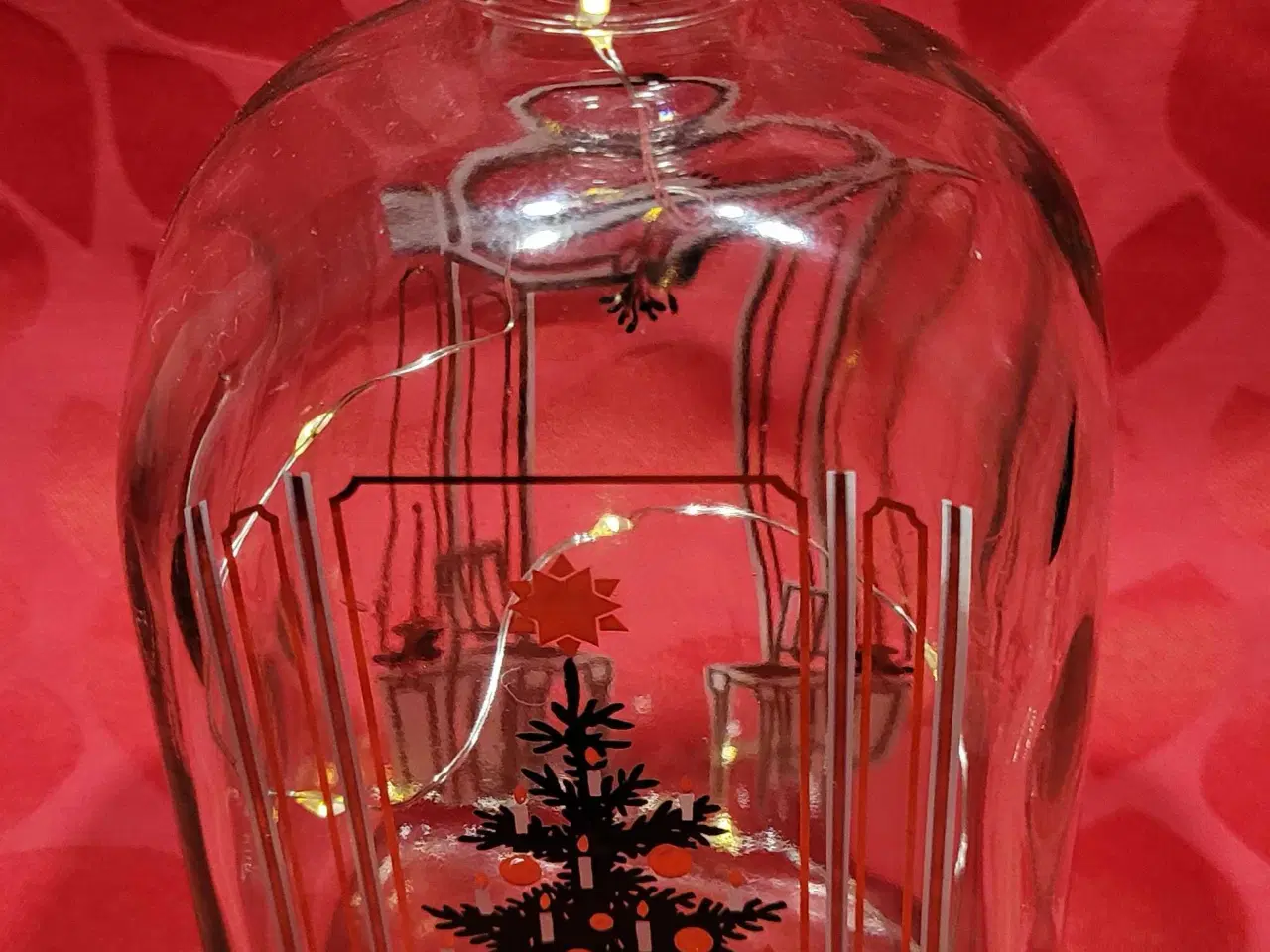 Billede 2 - Holmegaard  vinkarafker/ med lys i  og glas 