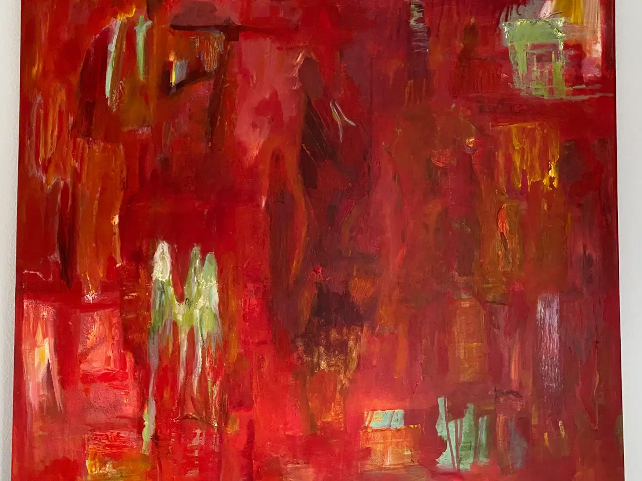 Billede 3 - Maleri i flot rød farve