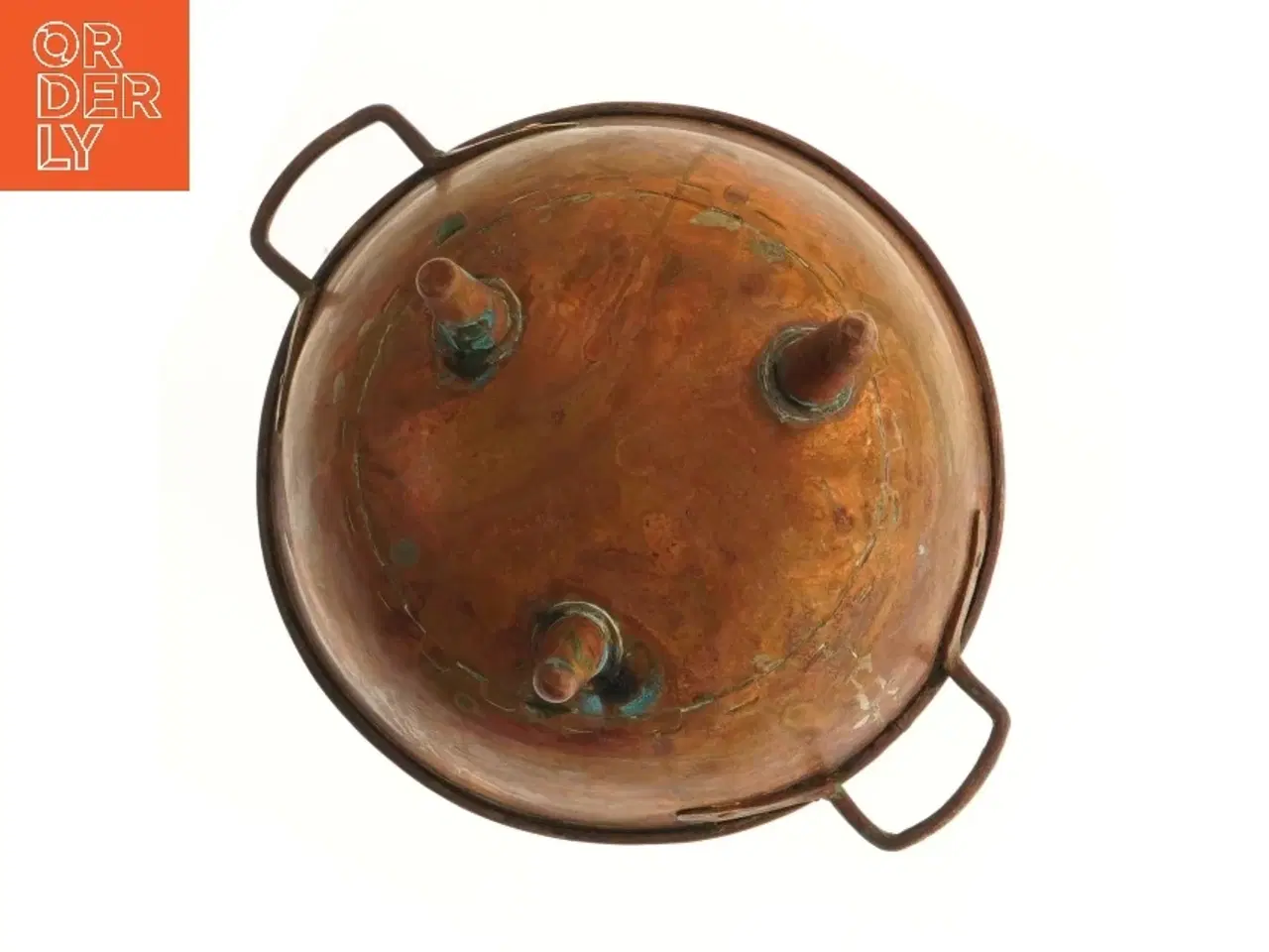 Billede 3 - Kobbergryde med ben (str. Ø 21 cm)