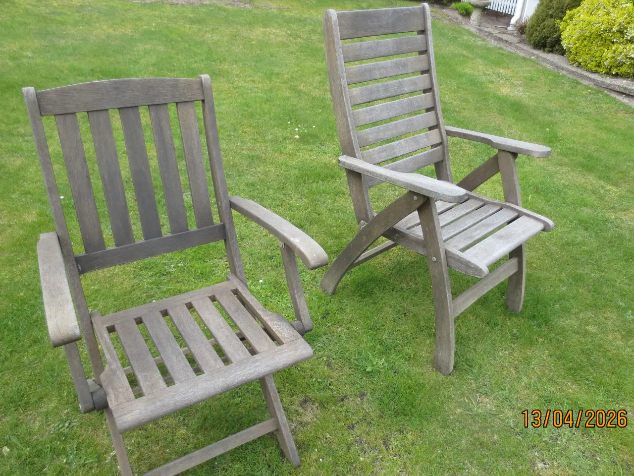 Billede 2 - 2 stk Teak havestole 