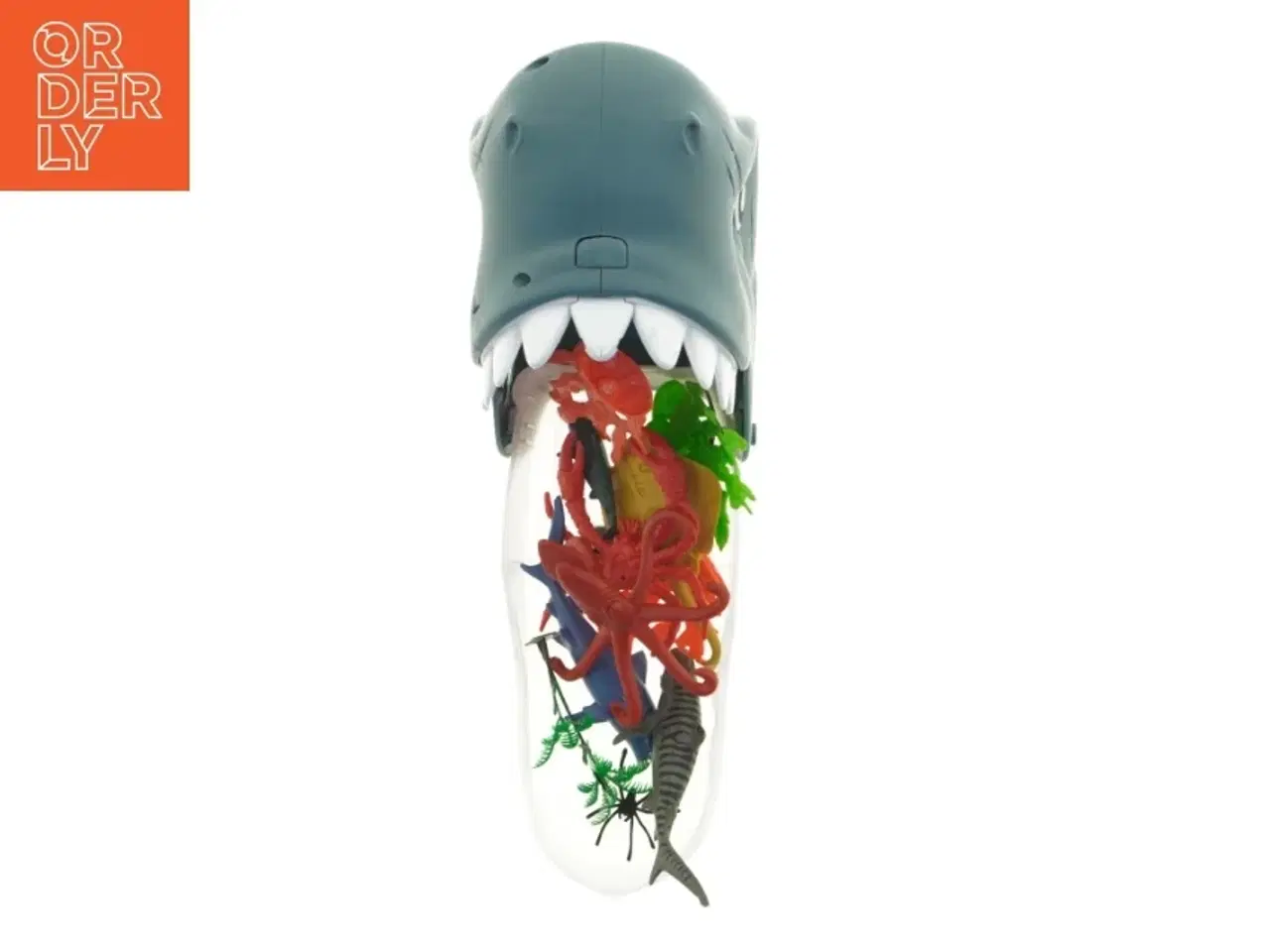 Billede 7 - Hajformet opbevaringsboks med havdyrslegetøj (str. 25 x 18 x 12 cm)