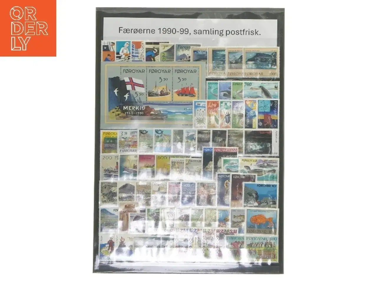 Billede 1 - Frimærkesamling fra Færøerne 1990-99 postfrisk