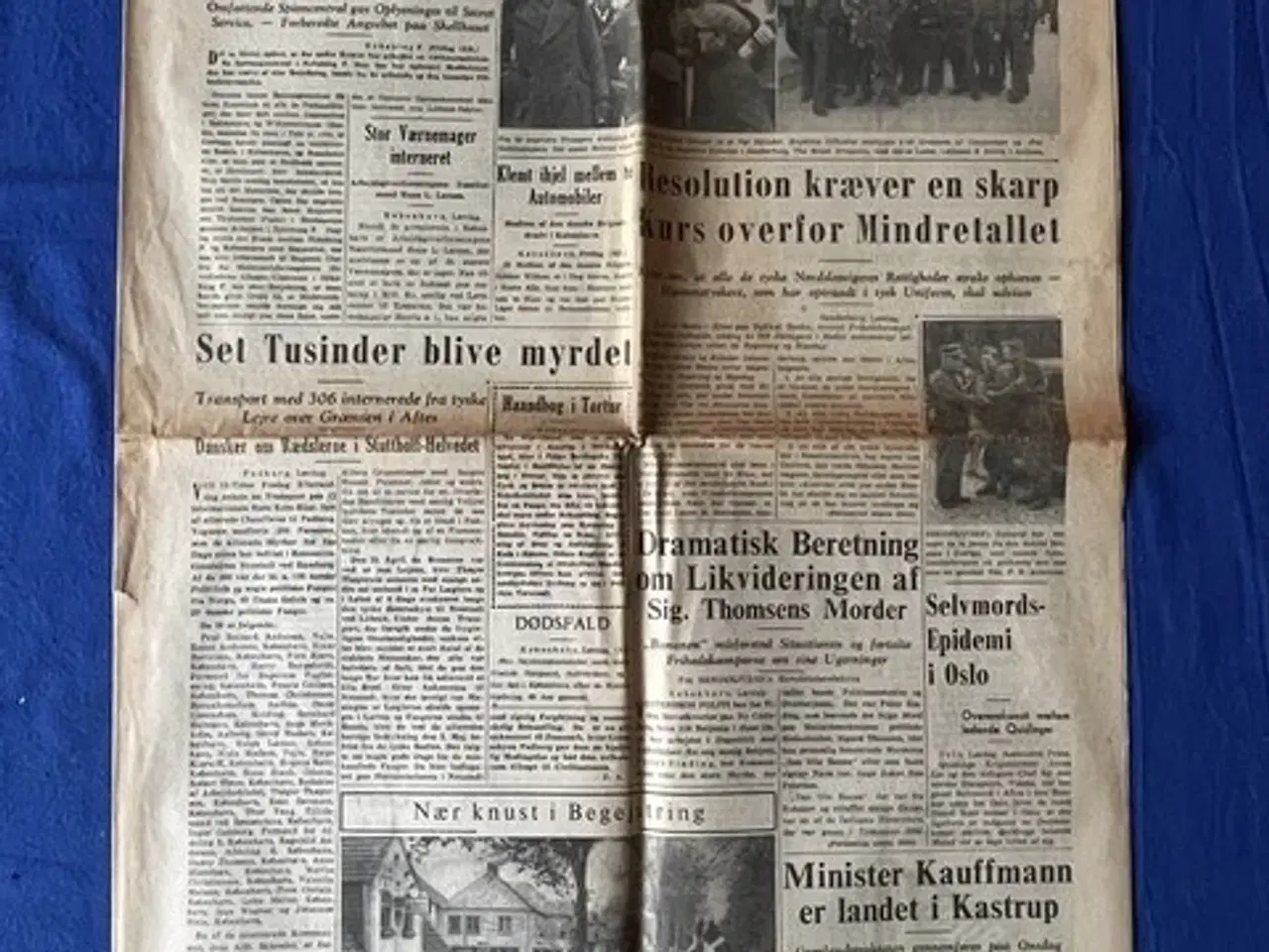 Billede 1 - Avis - Sønderjyden - 12. Maj 1945 - Engelske tropper i Sønderjylland !