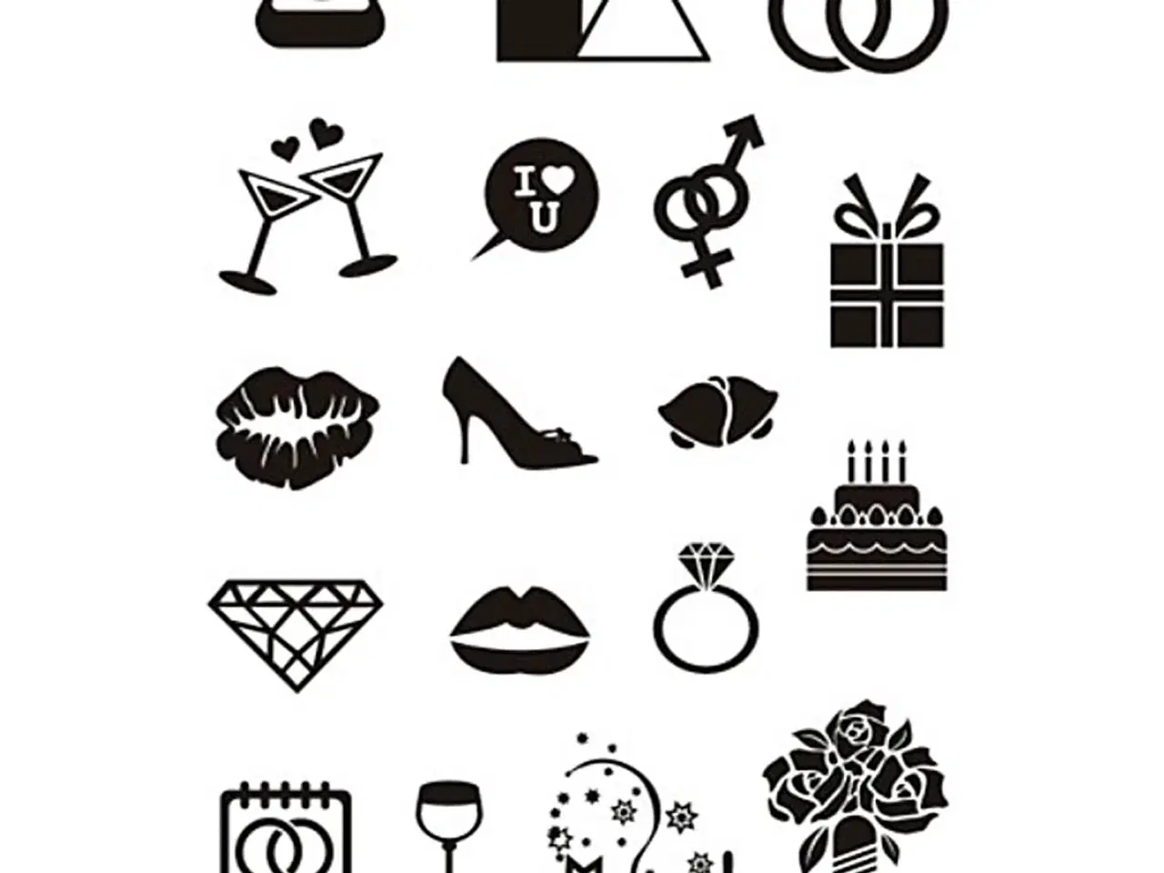 Billede 1 - Silikonestempler til Bryllup - 11x15,5 cm Ark