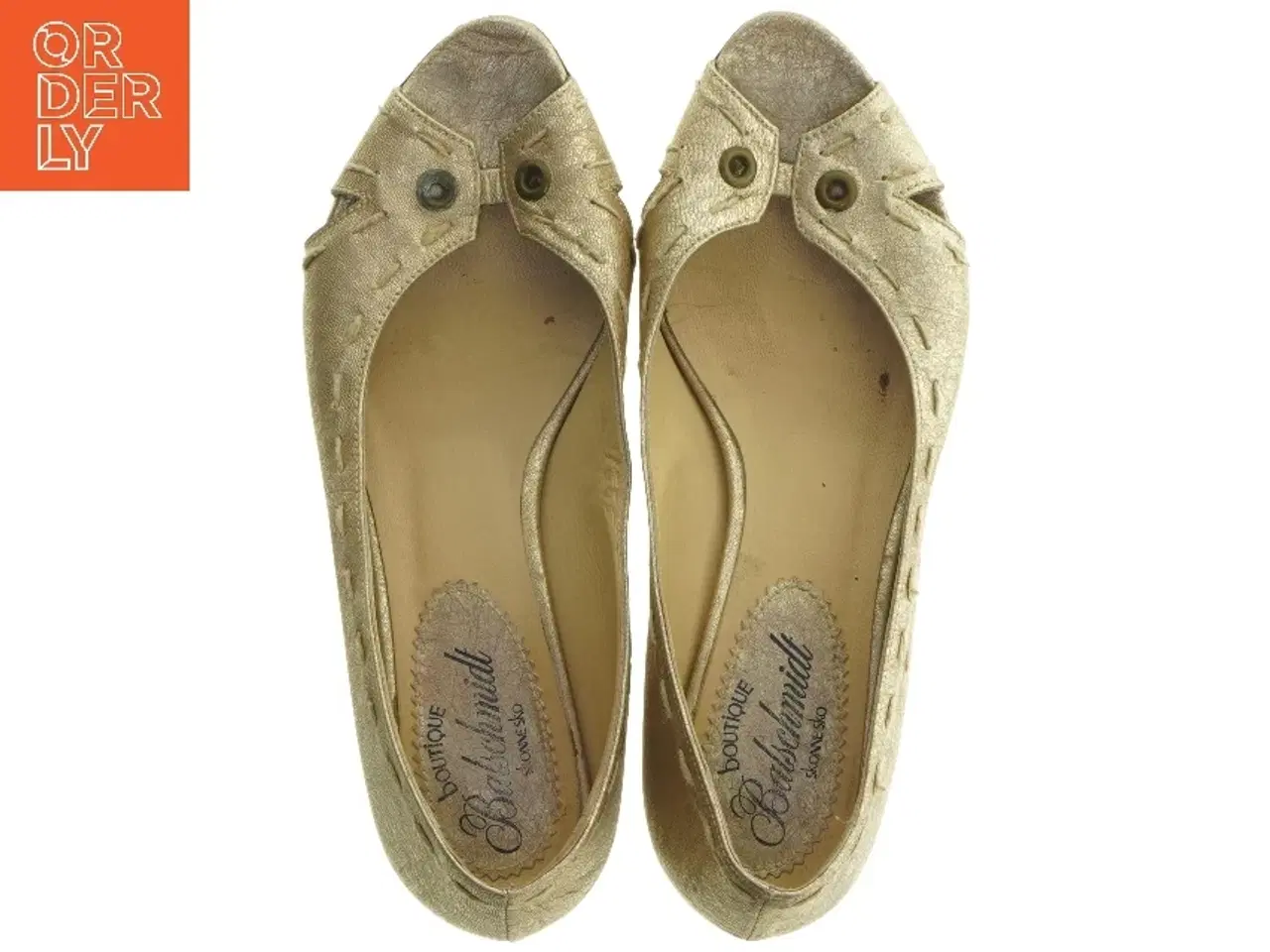 Billede 3 - Gyldne damepumps fra Balschmidt (str. 38,5)