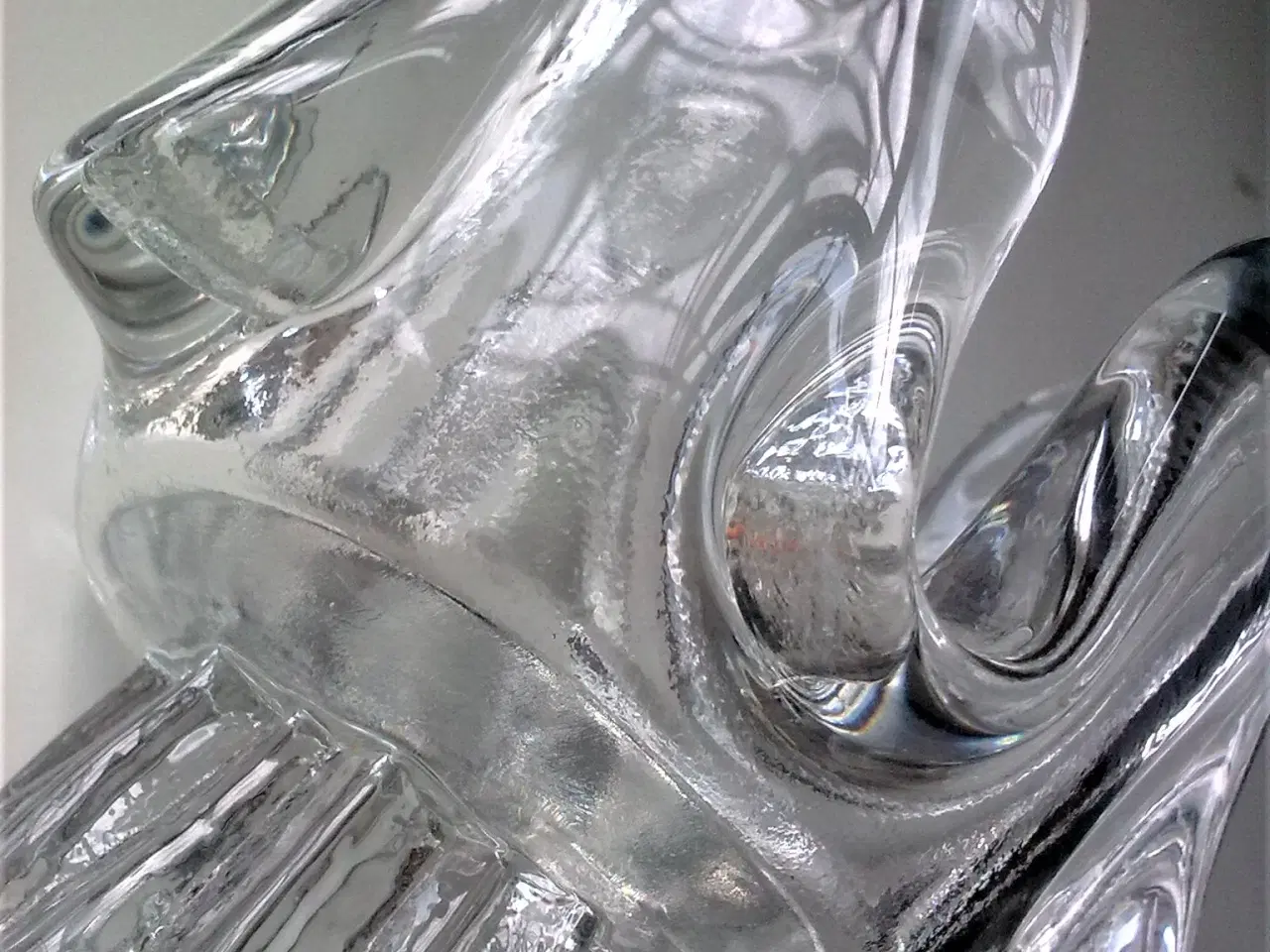 Billede 12 - Sverige vinter is glas frosset LYS brugskunst