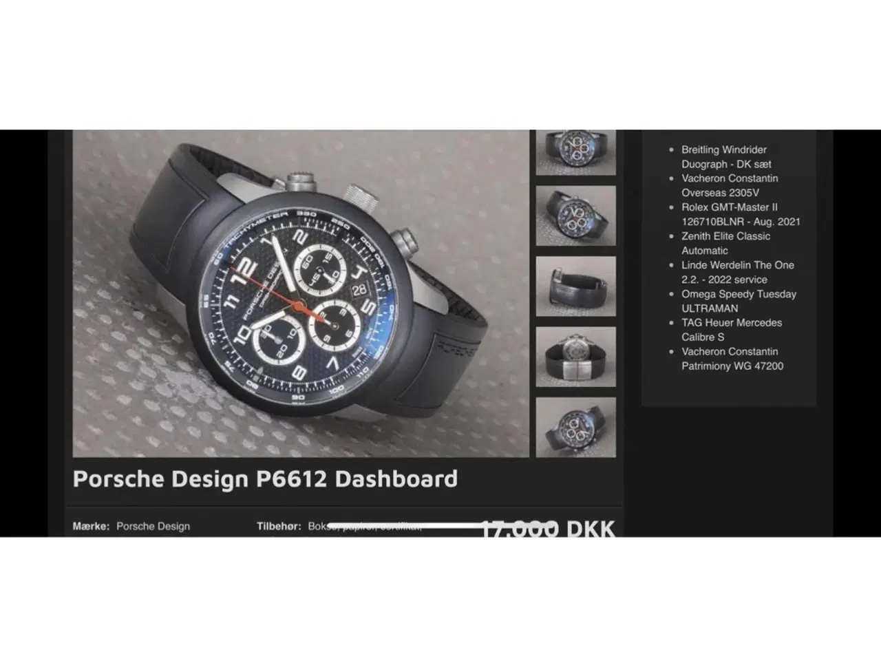 Billede 4 - PORSCHE DESIGN DASHBOARD UR