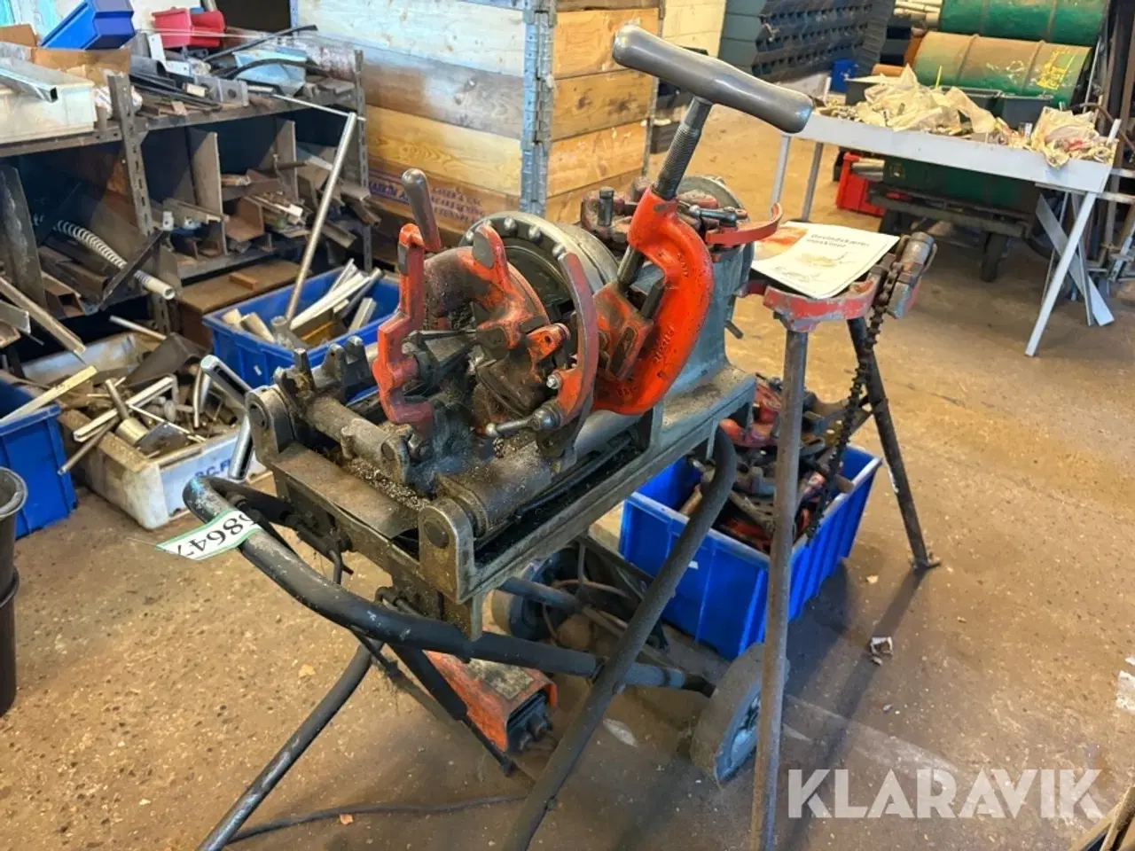 Billede 1 - Gevindskæremaskine Ridgid 300 compact 1233 - inklusiv diverse tilbehør