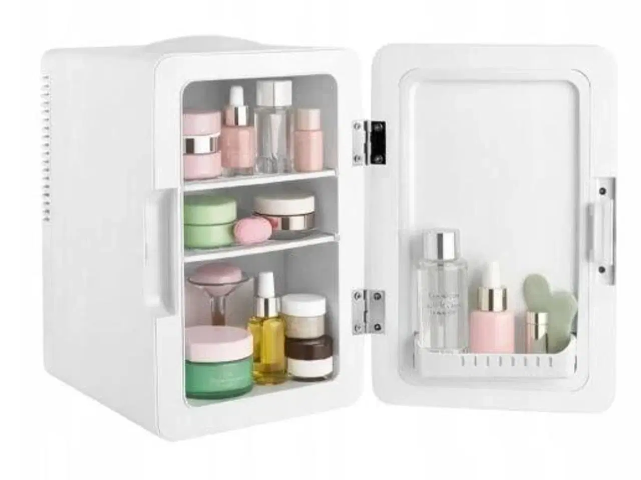 Billede 2 - Elle 6 l hvidt mini-køleskab med LED makeupspejl