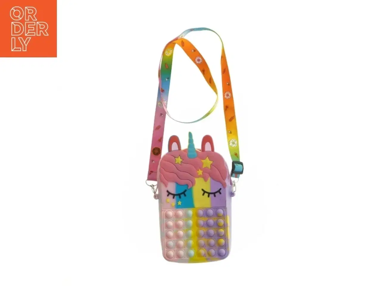 Billede 1 - Unicorn pop-it skuldertaske (str. 23x13 cm)