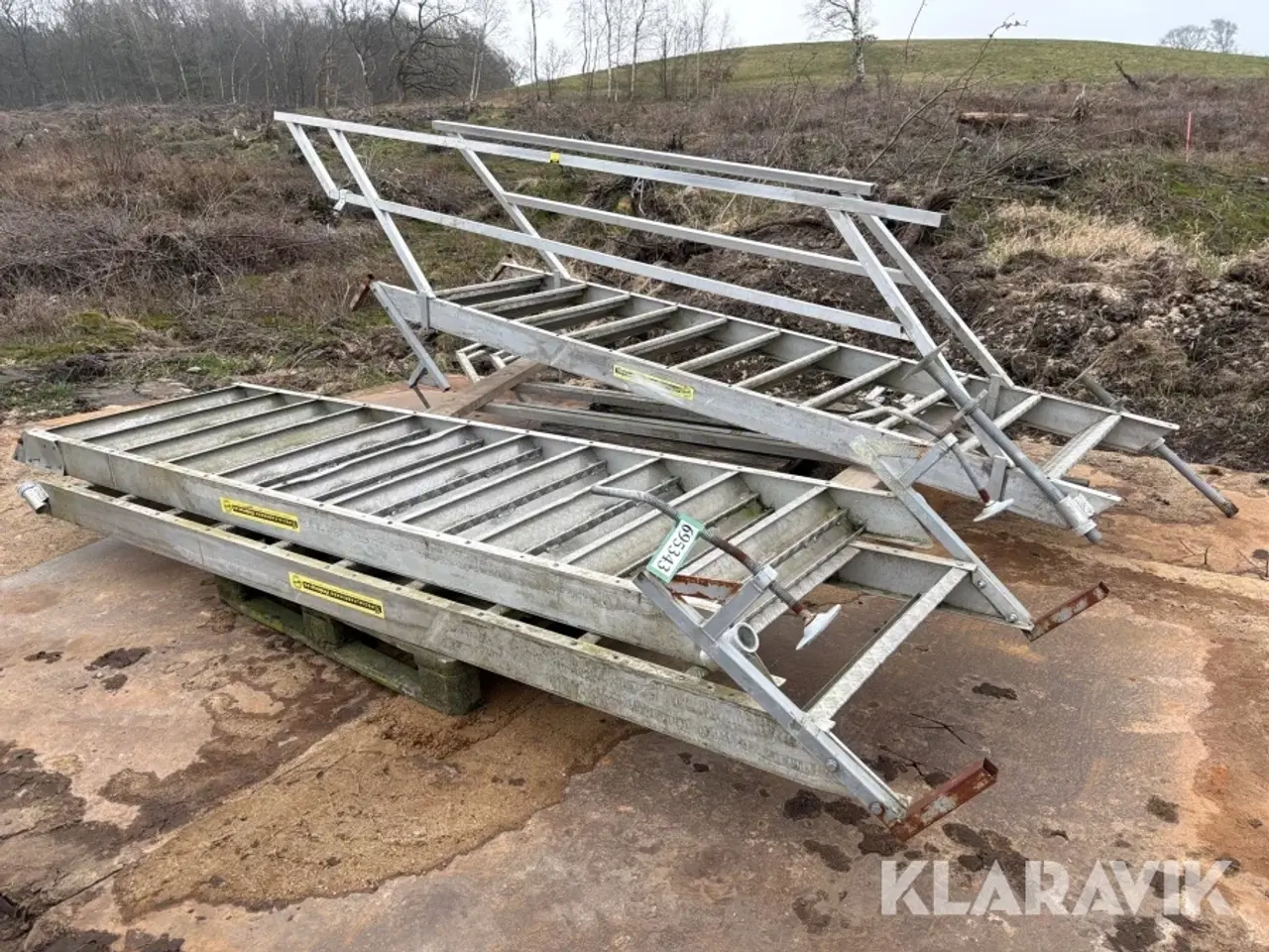 Billede 1 - Stillads trapper Special Fabrikken Vinderup Rustfri 3 styk