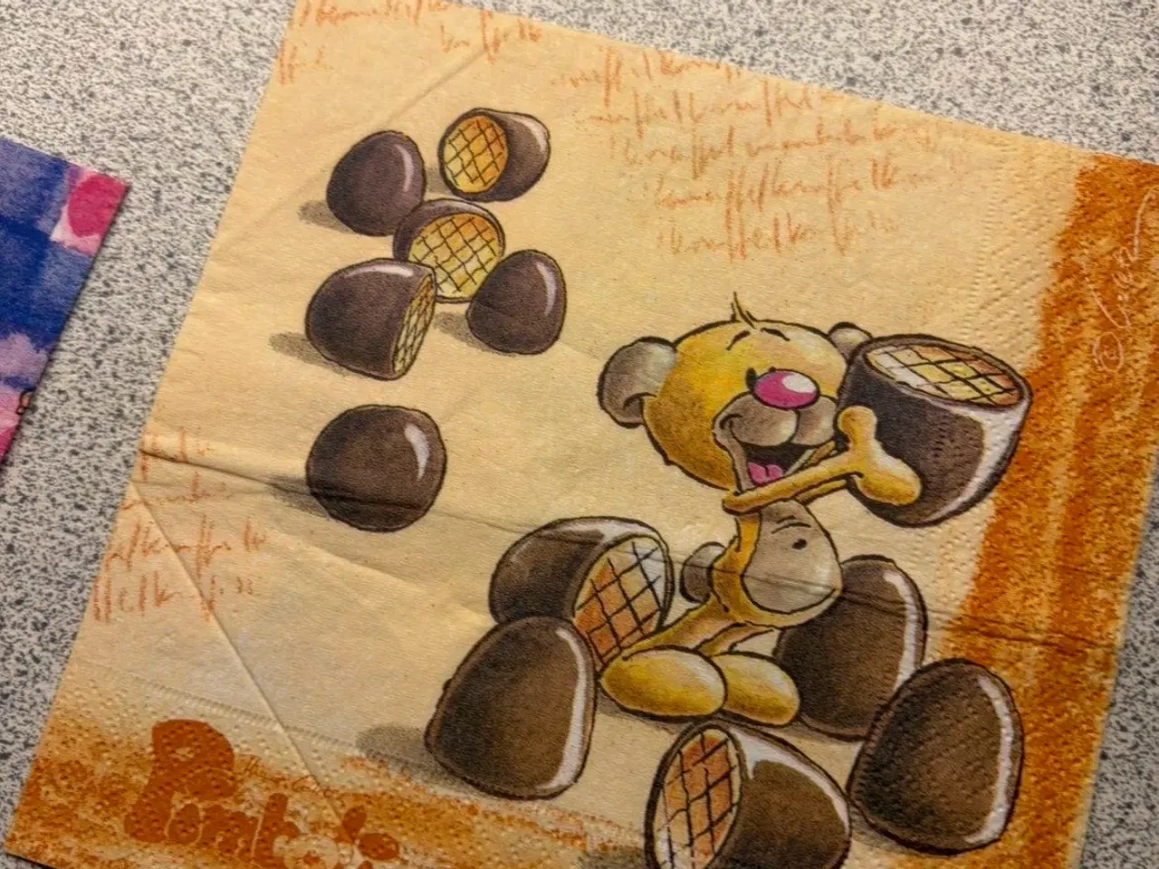 Billede 6 - Diddl serviet og skoleskema 