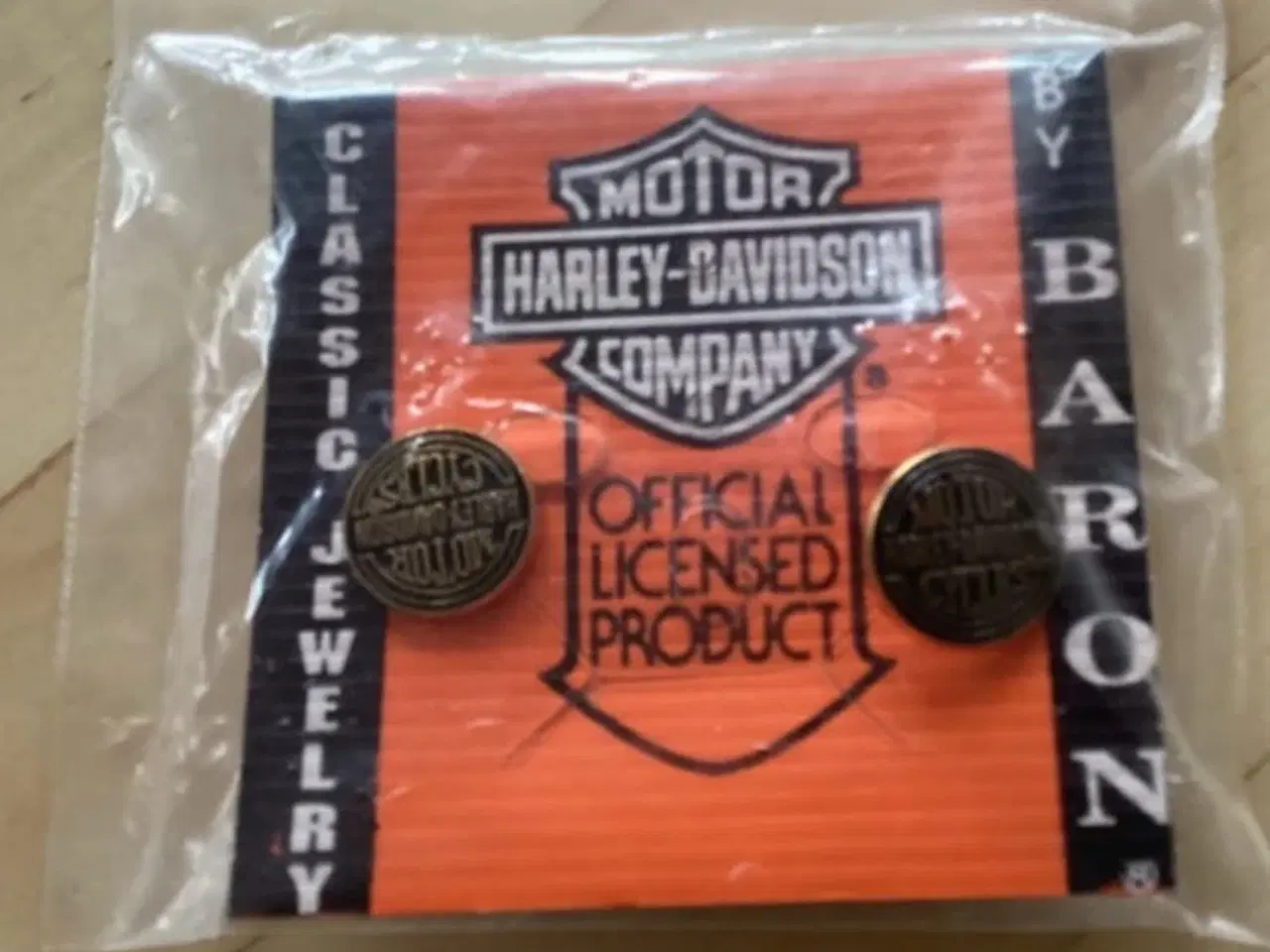 Billede 1 - Unisex “Harly Davidson” ørestikker- øreringe