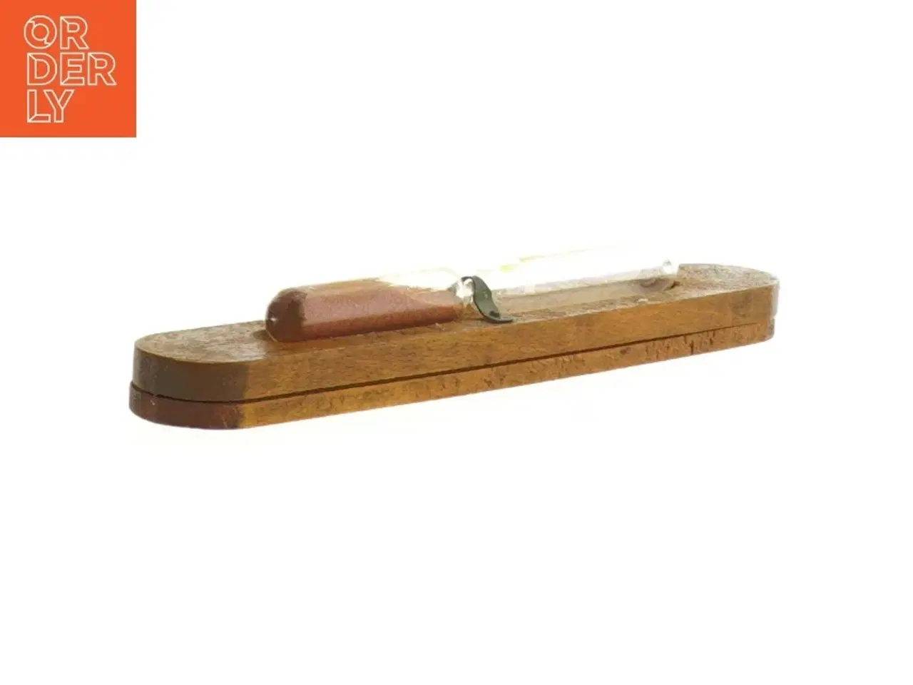Billede 4 - Antikt Timeglas i træ (str. 17 x 3 cm)
