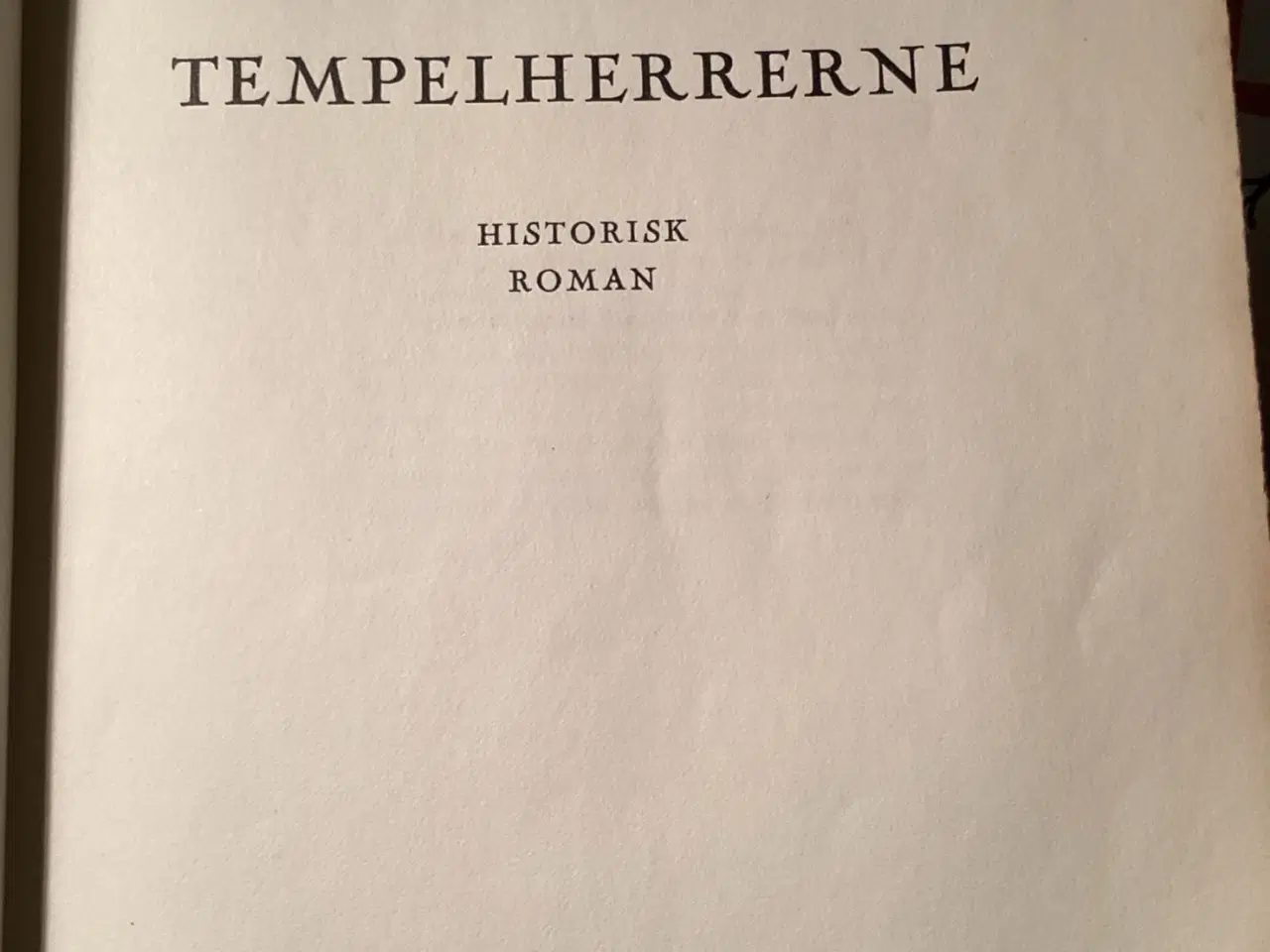 Billede 1 - Aage Barfoed, Tempelherrerne