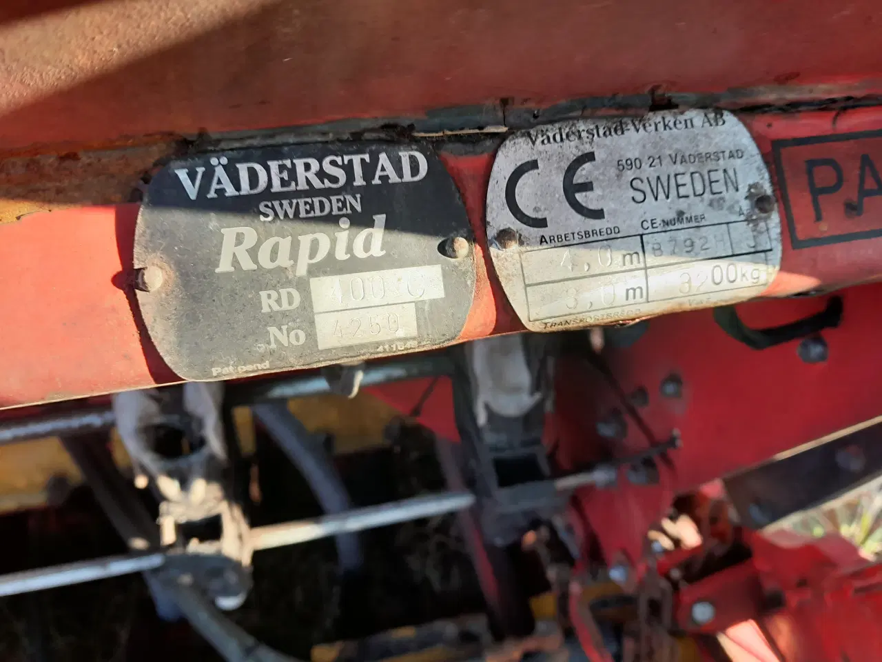 Billede 5 - Väderstad Rapid 400c brandskadet