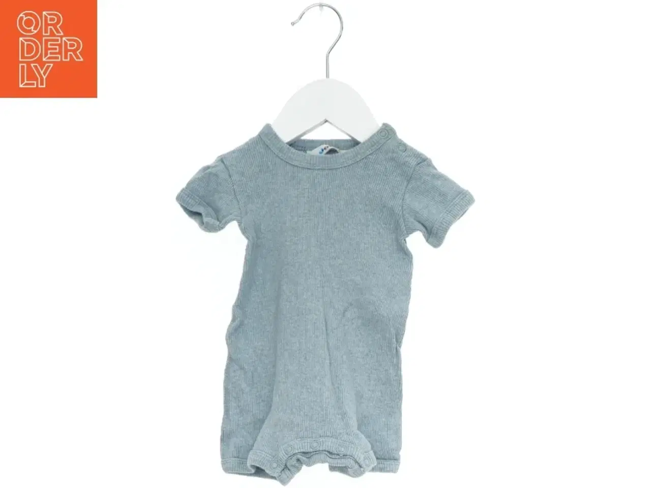 Billede 1 - Ribbet bodystocking med korte ærmer fra Joha (str. 62)