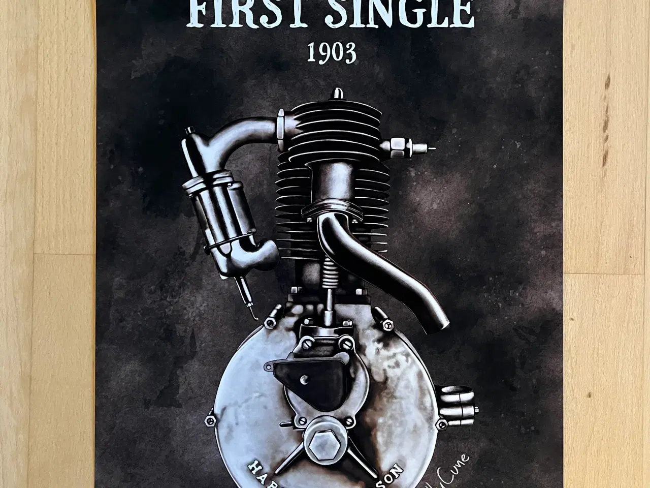 Billede 2 - Plakat, H-D First Single A3