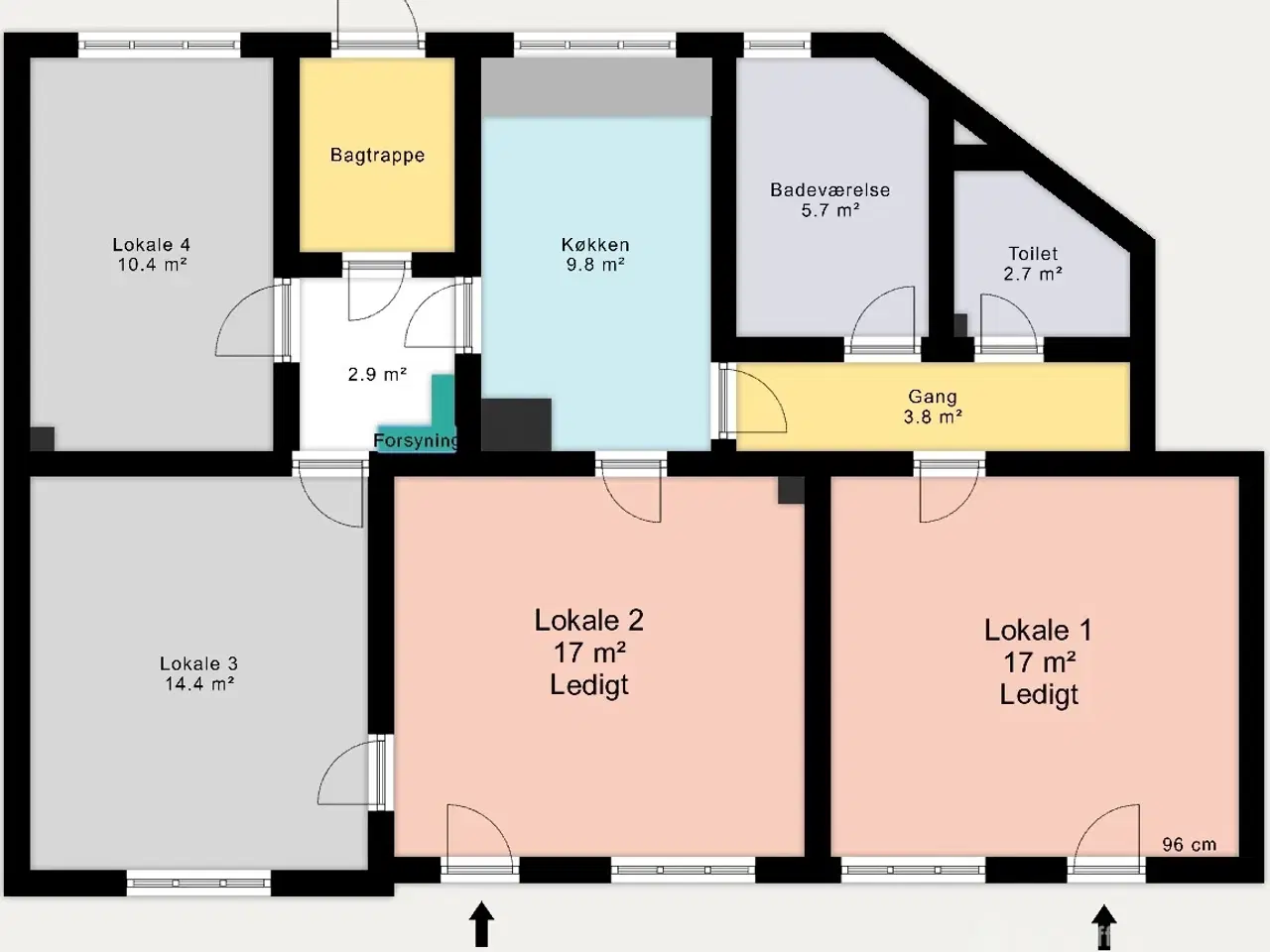 Billede 5 - To private kontorlokaler á 17 m² til leje på Frederiksberg. Gennemrenoveret. egen indgang, 1 Gbit internet, inkl. el/vand/varme