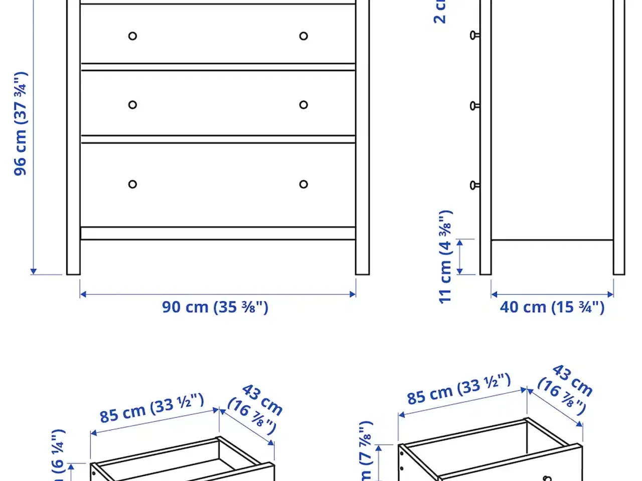 Billede 2 - Kommode fra Ikea, HEMNES