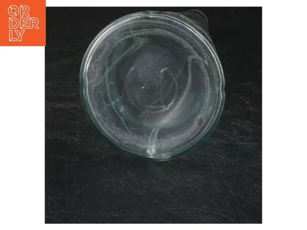 Billede 2 - Glasvase med metalkant fra Rosendahl (str. 34x10 cm)