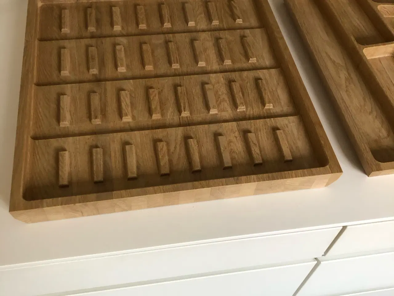 Billede 4 - Skuffeindsats i egetræ til Svanekøkken