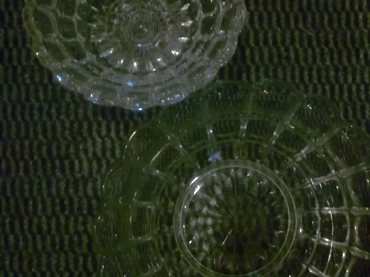 Billede 13 - Vintage antik Glas opsats eller skål evt. 2 samlet