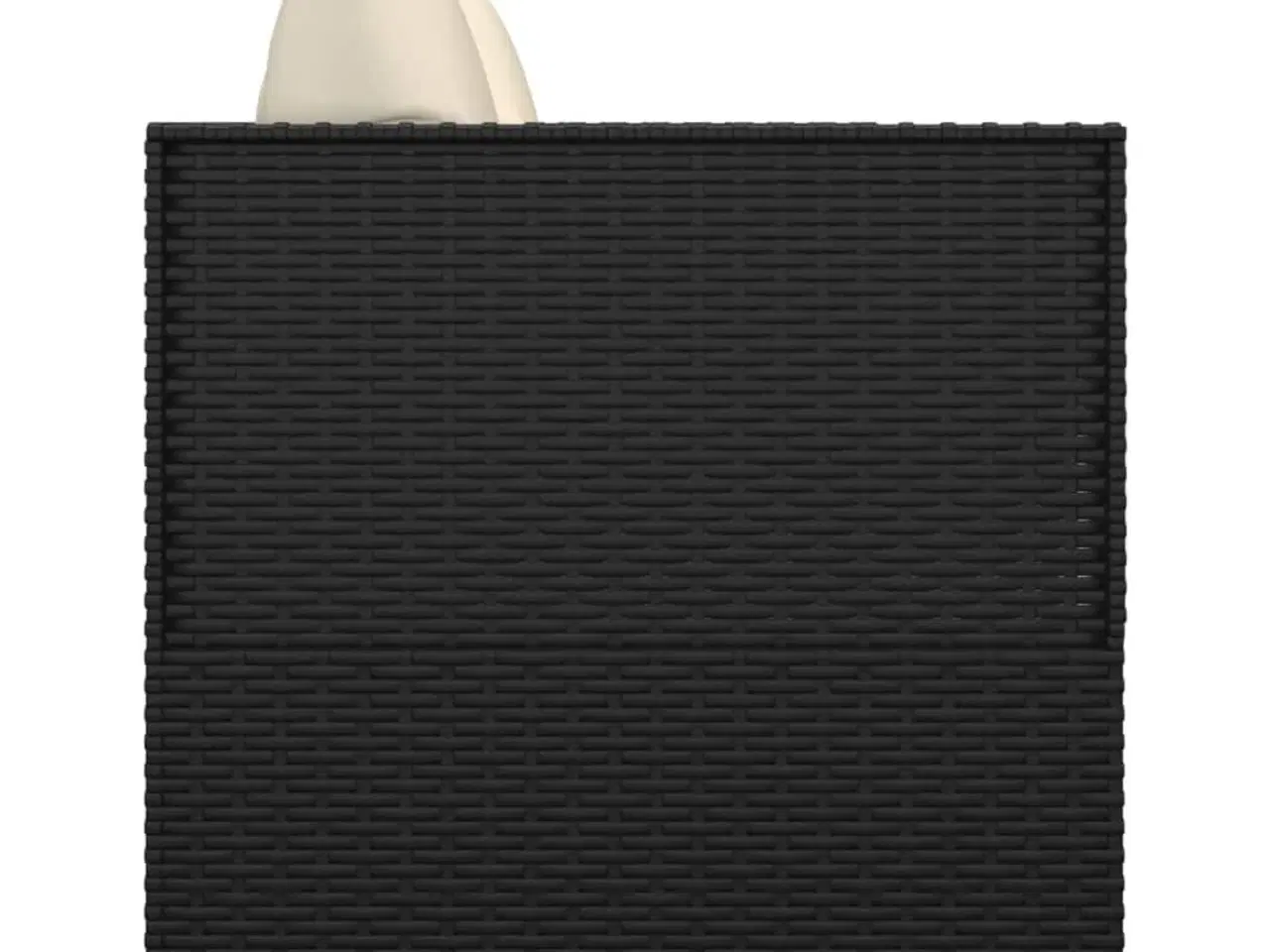 Billede 4 - Udendørs loungesofa med hynder polyrattan sort