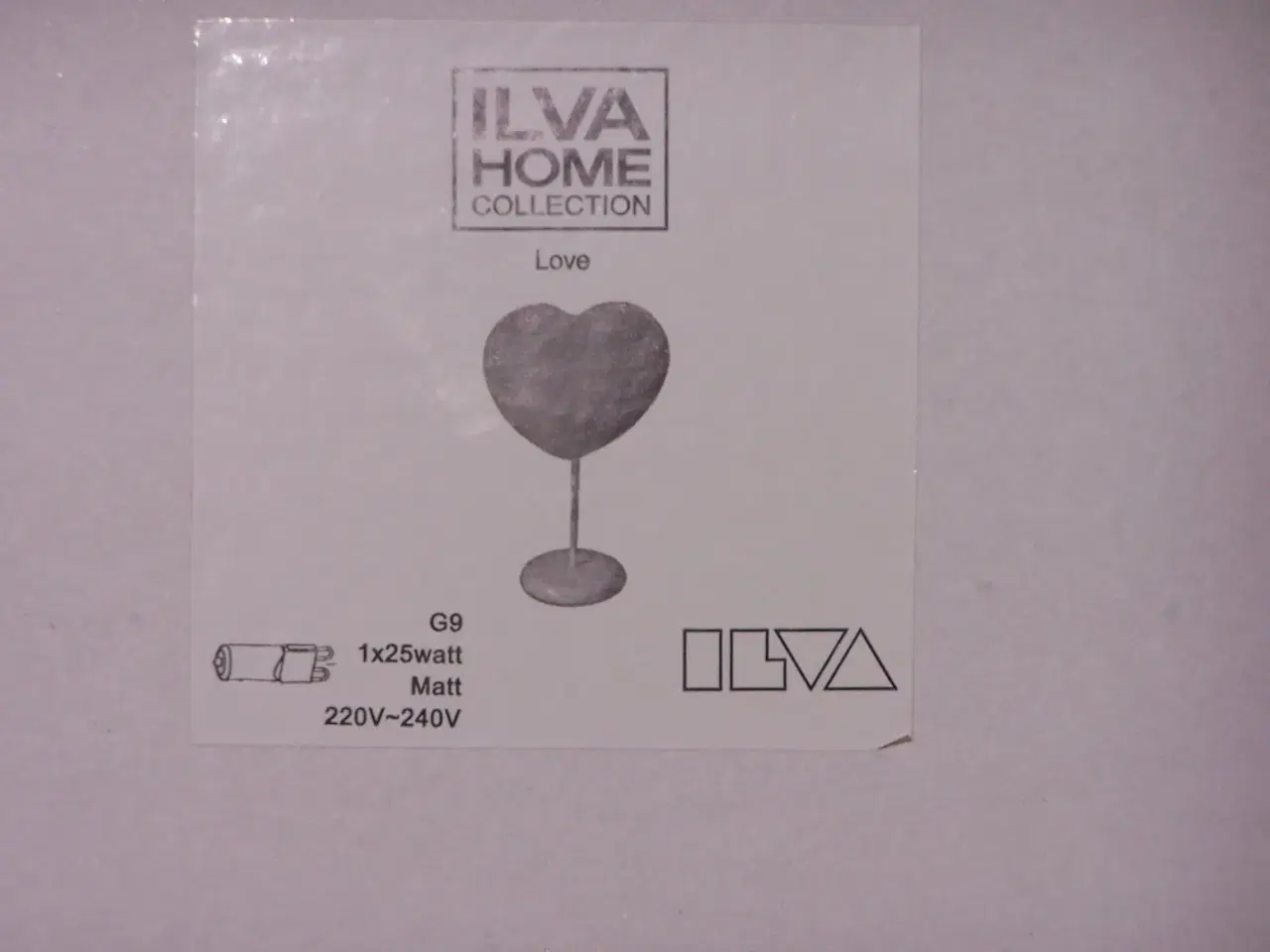 Billede 5 - Bordlampe (love) ILVA
