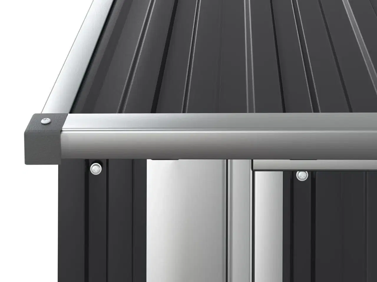 Billede 5 - Haveskur 180,5x97x209,5 galvaniseret stål antracitgrå