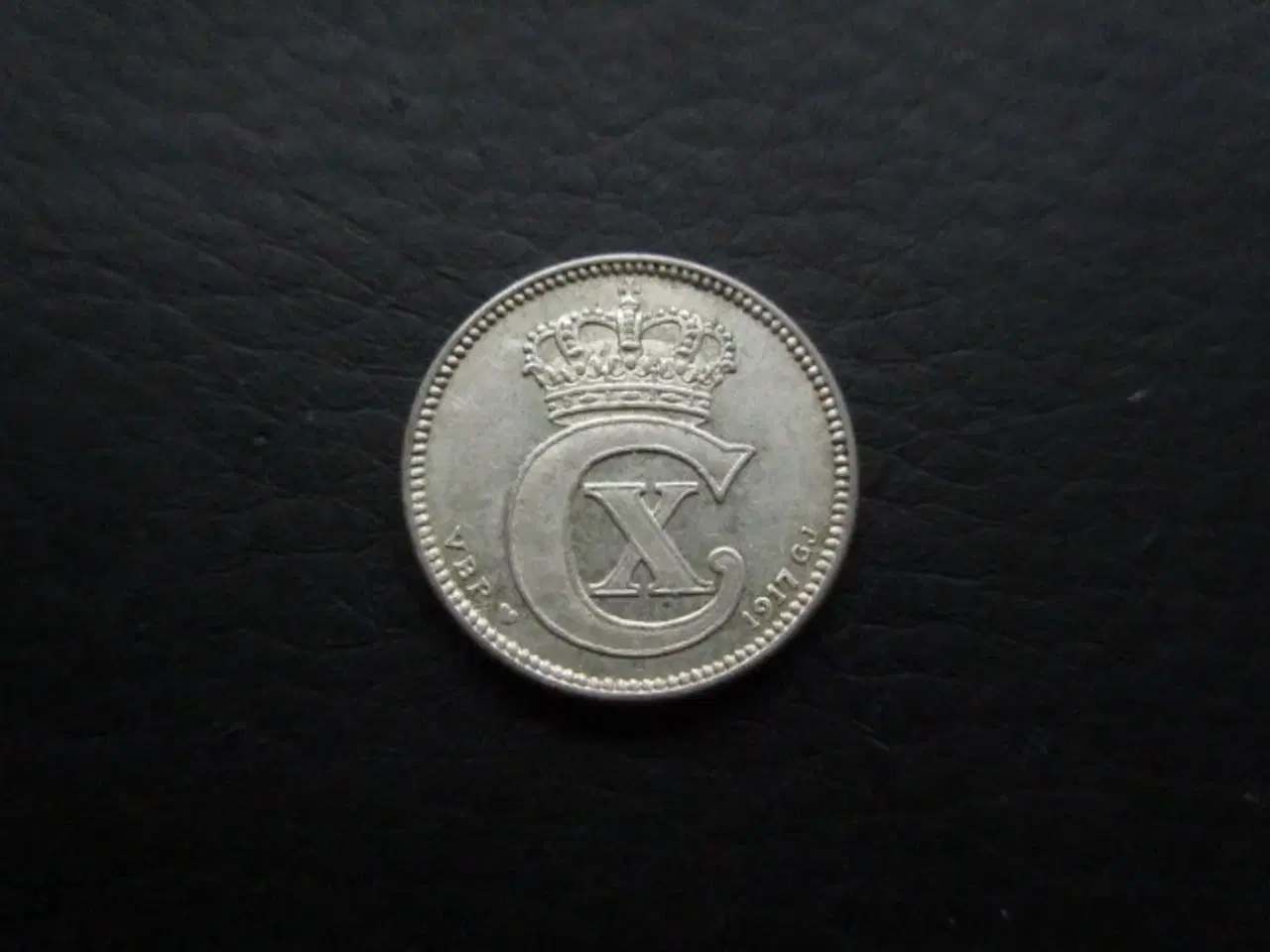 Billede 1 - 25 øre 1917 sølv flot