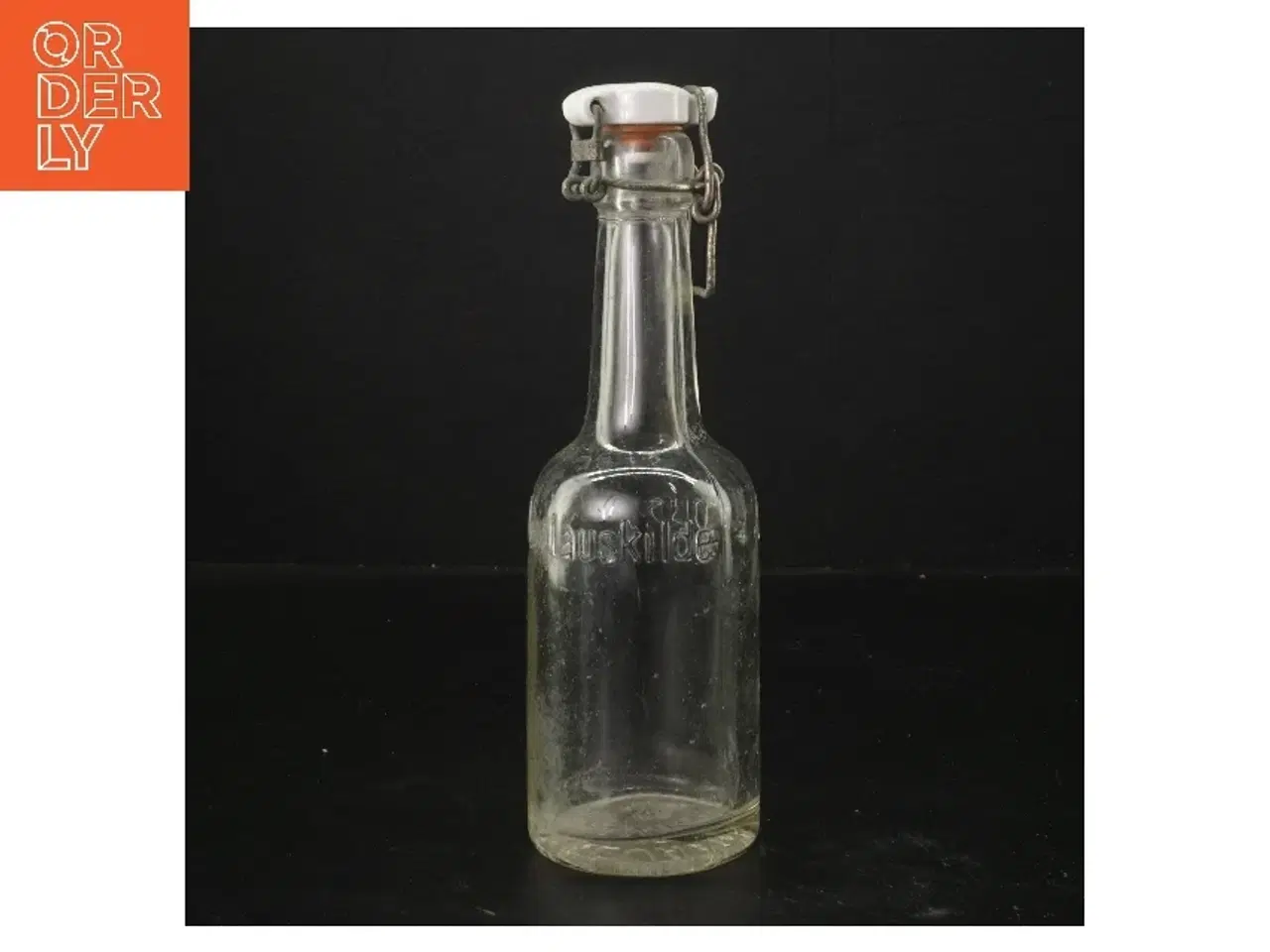 Billede 1 - Vintage glasflaske med patentlåg fra St. Nicolaus Kilde (str. 21 cm)