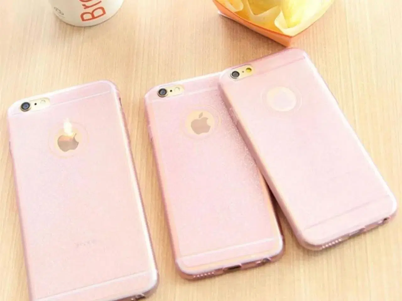 Billede 3 - Rosa glimmer cover til iPhone 5 5s SE 6 6s 6+ 6s+