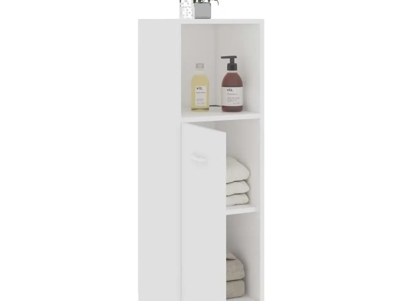 Billede 5 - Badeværelsesskab 30x30x95 cm konstrueret træ hvid