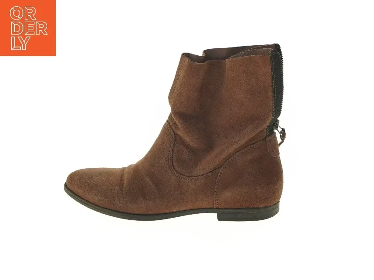 Billede 1 - Brune støvler med lynlås fra Tamaris (str. 41 )