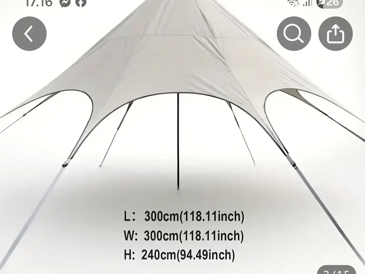 Billede 1 - Have pavillion fritstående 