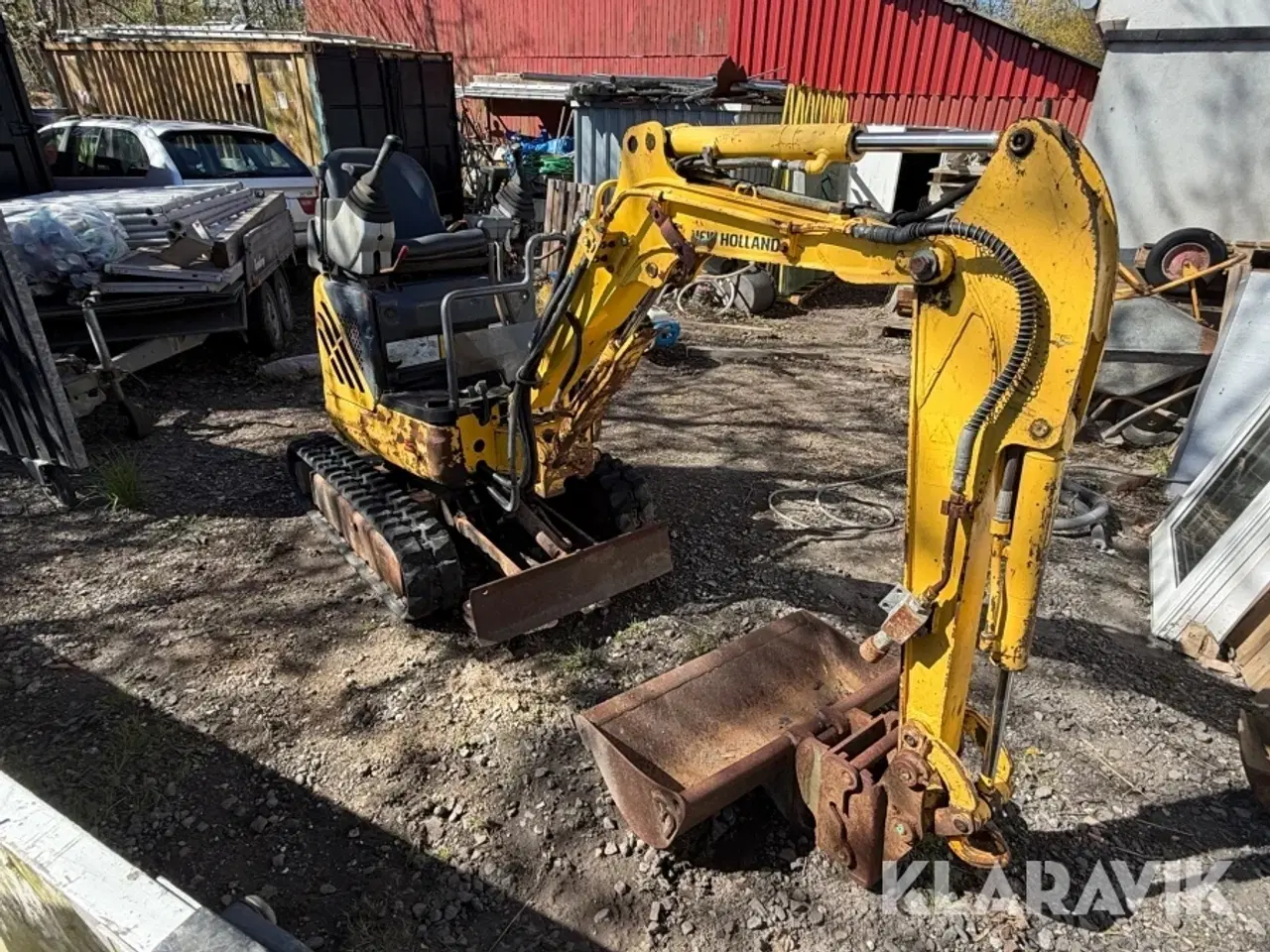 Billede 4 - Minigraver New Holland E9SR - hydraulisk udskydelig undervogn