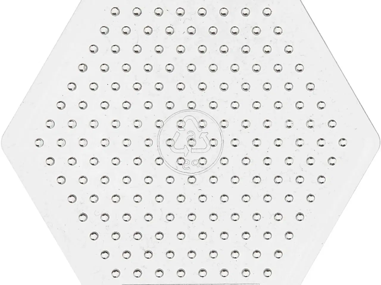 Billede 1 - Perleplade, str. 7 cm, medium, klar, 1 stk.