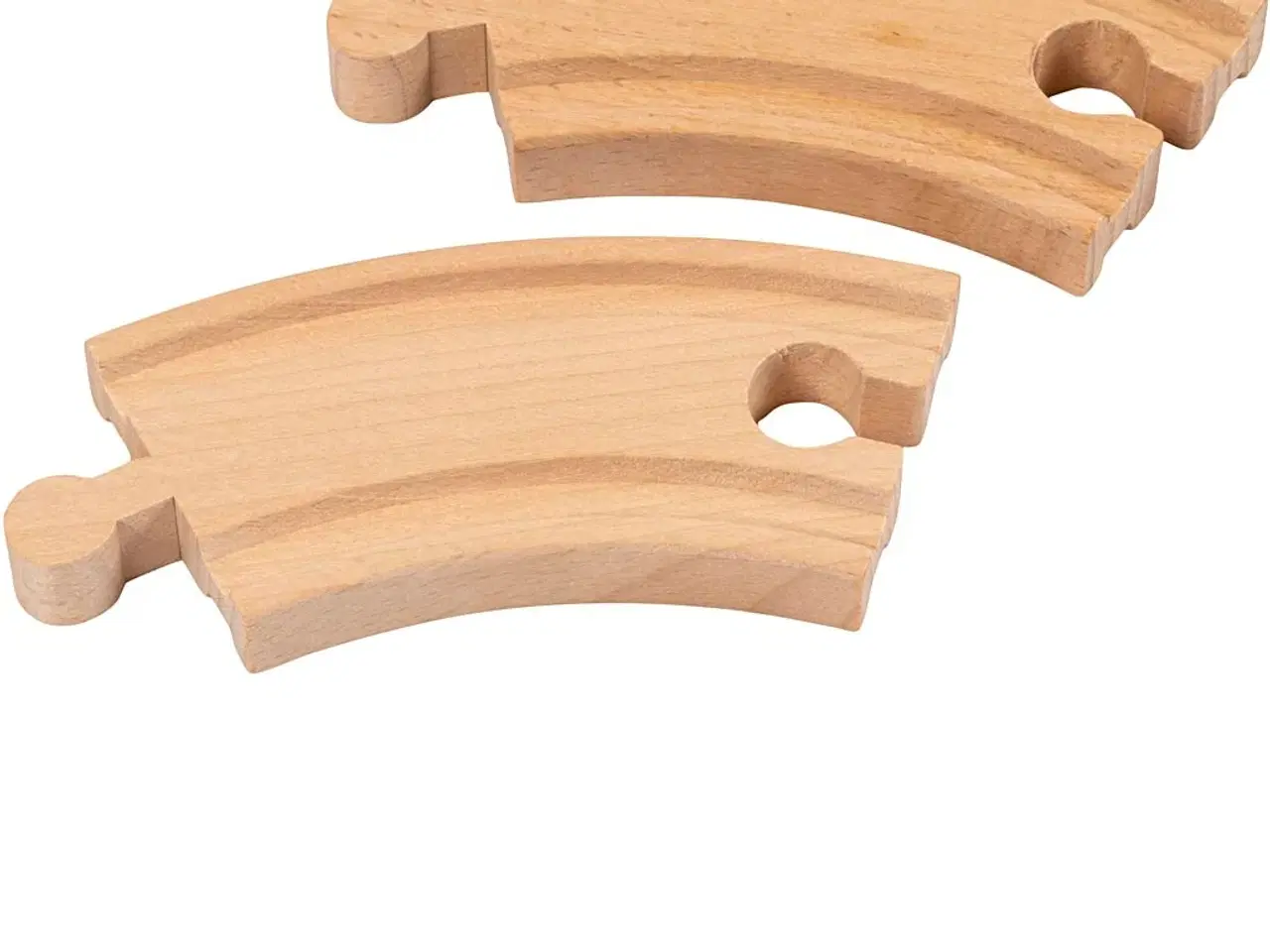 Billede 1 - VIGA Kurvede Togskinner 9 cm - 4 stk. i Pakke