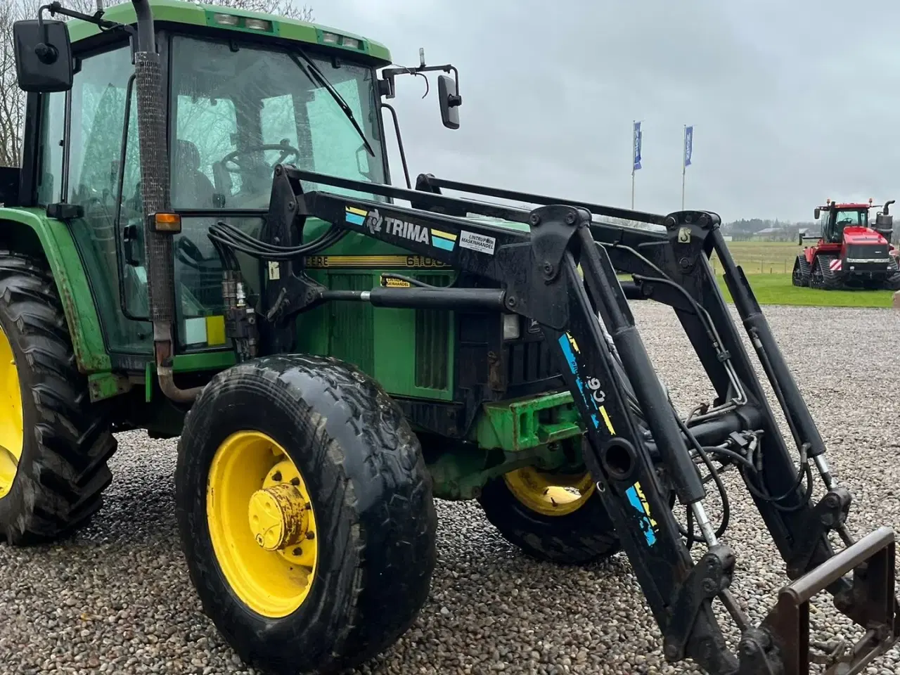 Billede 10 - John Deere 6100 Med frontlæsser
