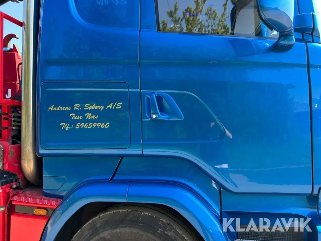 Billede 10 - Lastbil Scania R730 med asfaltlad, kran/grab og kroghejs