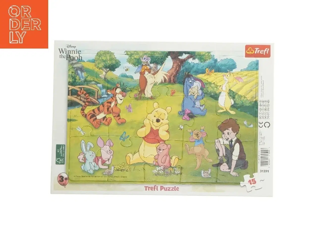 Billede 1 - Winnie the Pooh puslespil fra Disney (str. 15 brikker cm)