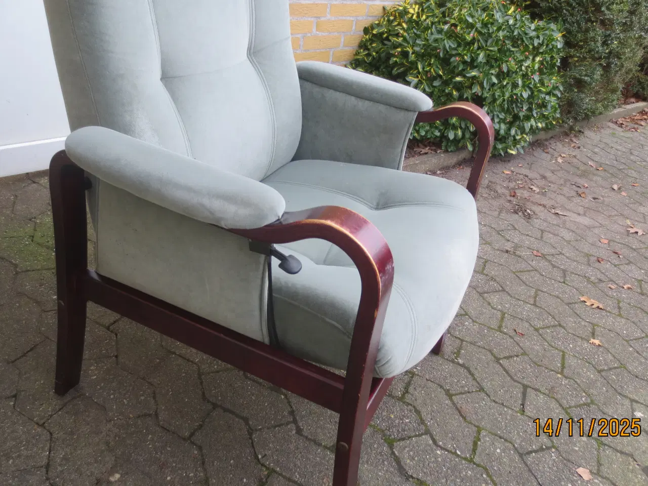 Billede 3 - 1 stk Farstrup Otiumlænestol med vippefunktion