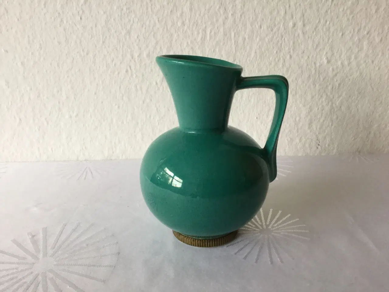 Billede 2 - Gl tyrkis keramik vase