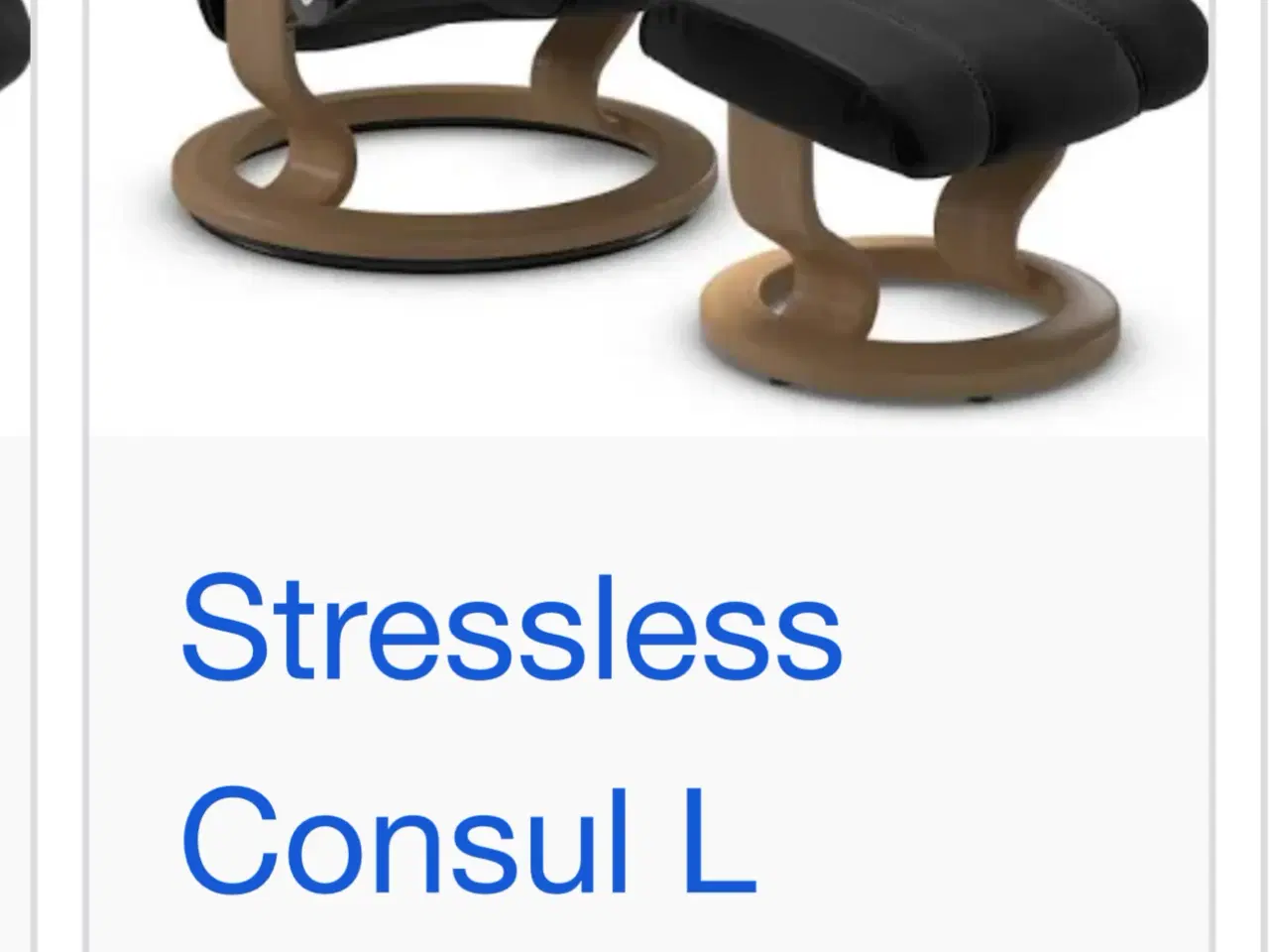 Billede 5 - Stressless lænestol med fodskammel 