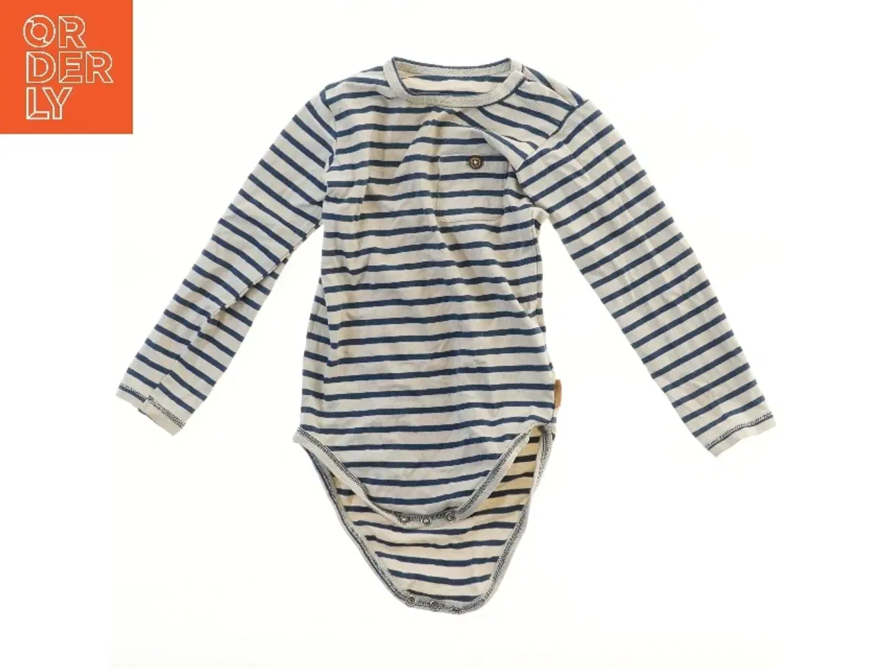 Billede 1 - Langærmet stribet bodystocking fra Hust (str. 92)