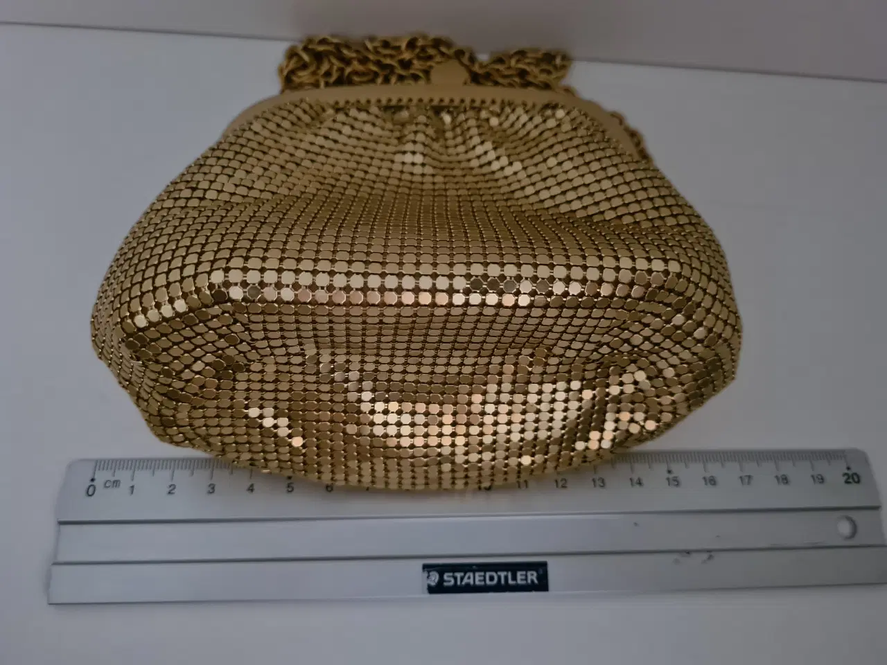 Billede 2 - Retro fest taske i metallic guld mesh
