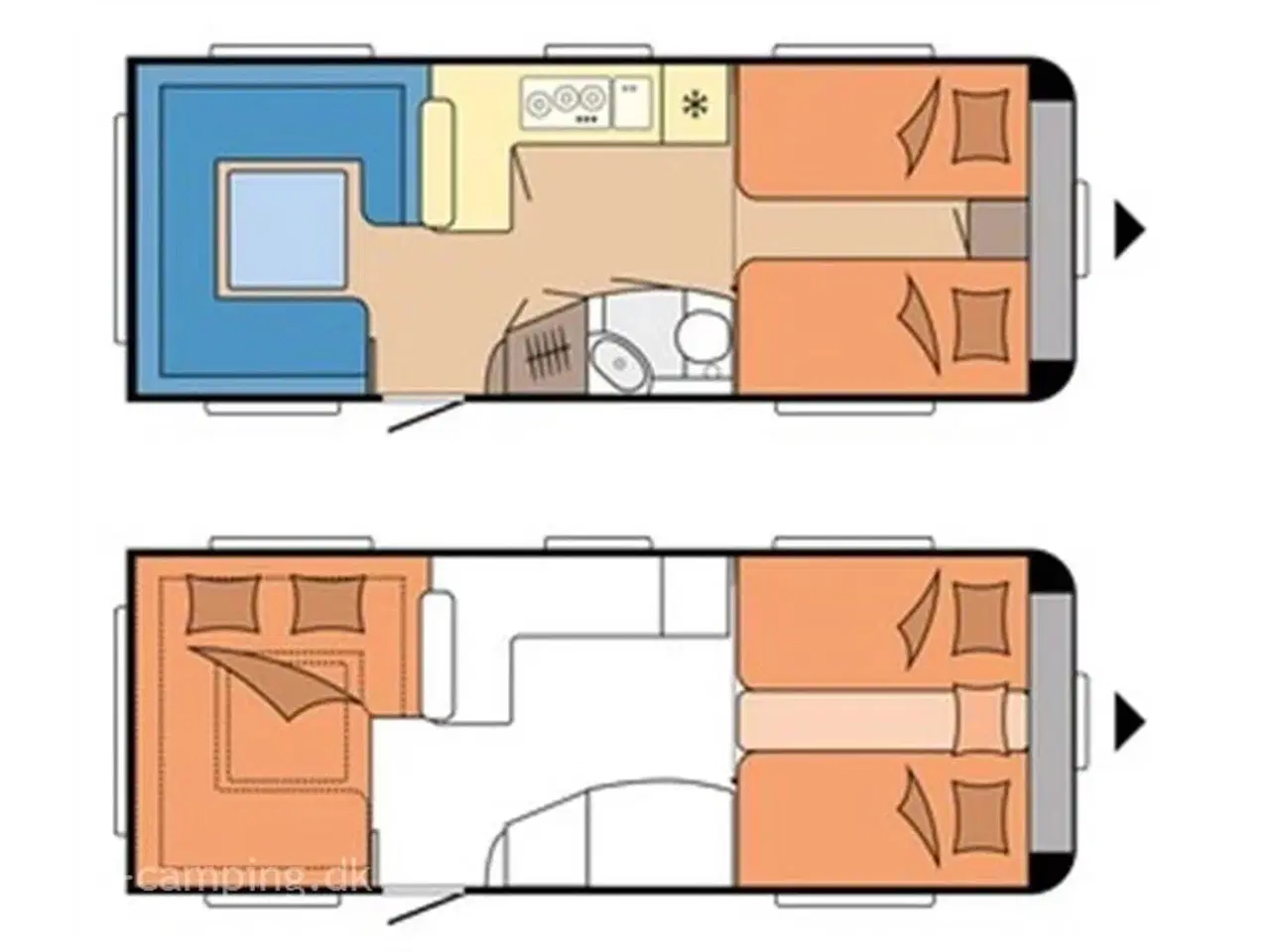 Billede 16 - 2024 - Hobby Prestige 620 CL   2024 model med enkeltsenge, stor rundsiddegruppe og vinkelkøkken. Kan opvejes til 2.200 kg !!!